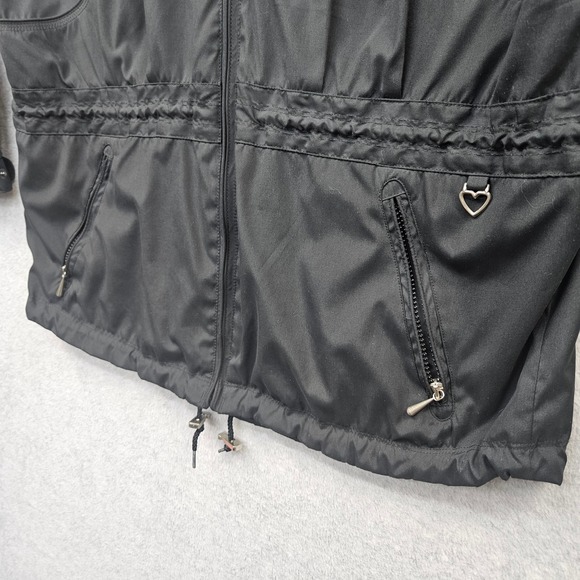 OBERMEYER Alpine Austin Womens Black Hooded Full Zip Jacket Coat Size 14 - Picture 11 of 16